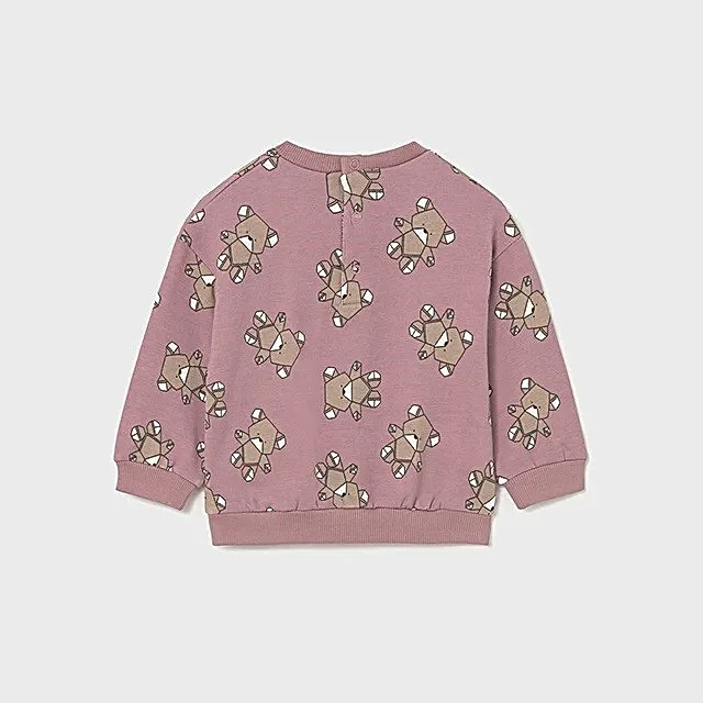 Mayoral Kışlık Kız Bebek Sweatshirt Pembe