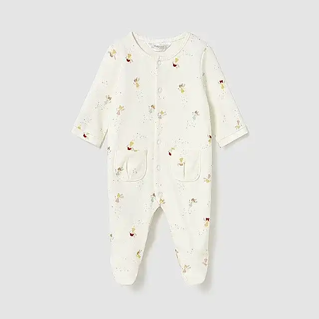 Mayoral Kışlık Kız Bebek Tulum İkili Set Ekru