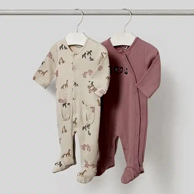 Mayoral Kışlık Kız Bebek Tulum İkili Set Pembe