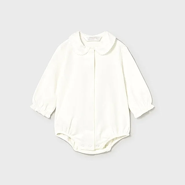 Mayoral Kışlık Kız Bebek Uzun Kol Body Ekru