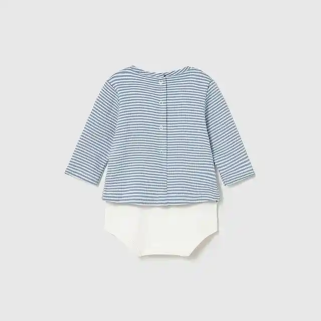 Mayoral Kışlık Erkek Bebek Uzun Kol Sweatshirt Body Mavi