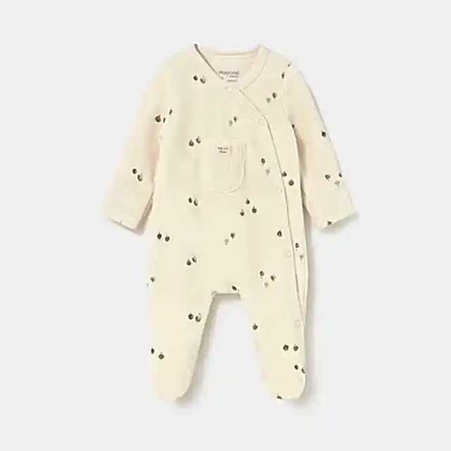 Mayoral Kışlık Erkek Bebek Kadife Tulum Ekru