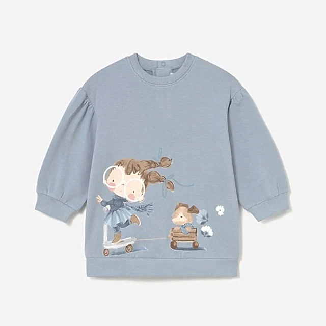 Mayoral Kışlık Kız Bebek Elbise Mavi