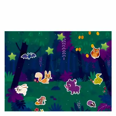 200 Fosforlu Sticker Seti – Poster + 10 Yıldız