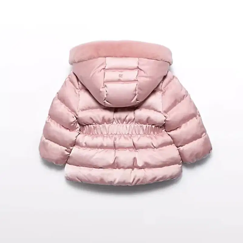 Abel & Lula Kışlık Kız Kapşonlu Kürklü Mont Pembe