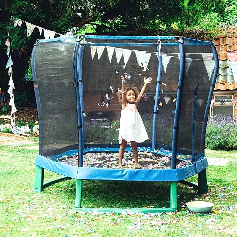 Plum File Korumalı Trambolin - 7 ft - Mavi