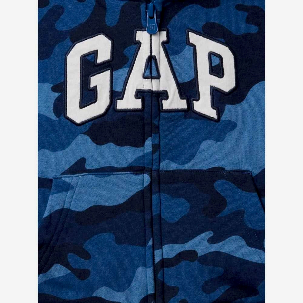 GAP Logolu Erkek Bebek Relaxed Fermuarlı S-Shirt Ceket Lacivert