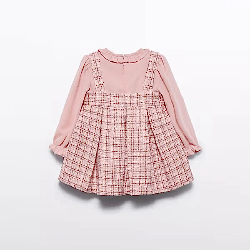 Abel & Lula Kışlık Kız Bebek Elbise Pembe