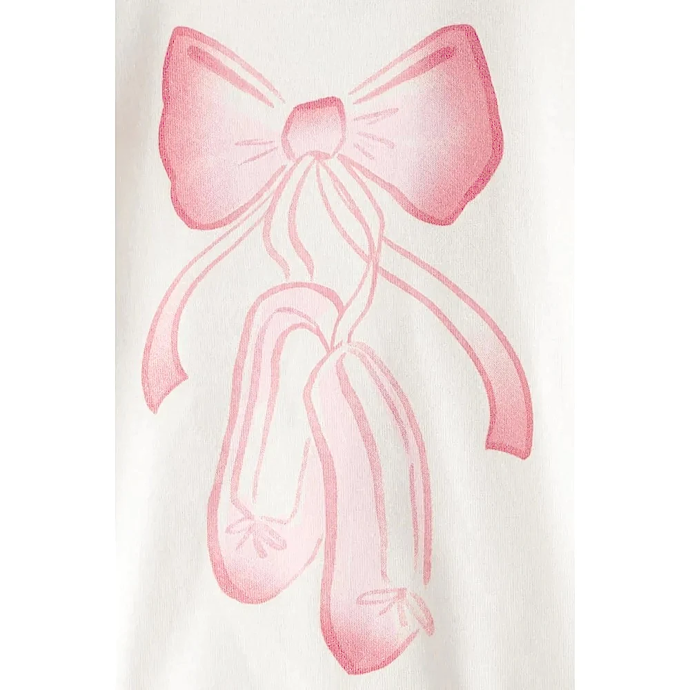 Carter's Kız Çocuk Pijama Seti Ekru