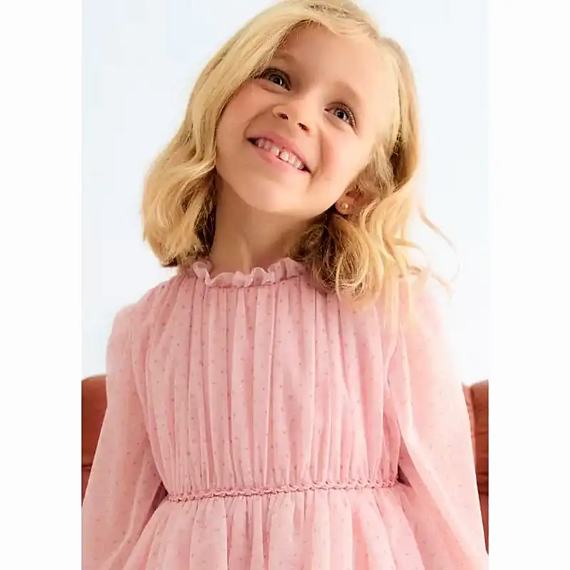 Abel & Lula Kışlık Kız Elbise Pembe