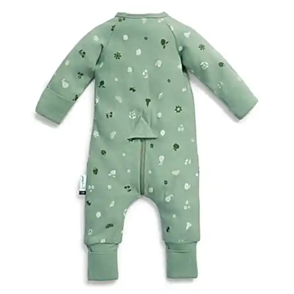 ErgoPouch Organik Pamuklu Patikli Pijama Tulum 1.0 TOG Sweet Orchard Yeşil