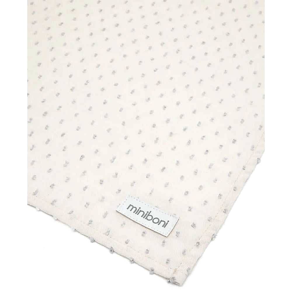 Miniboni Müslin Emzirme Örtüsü White Gri