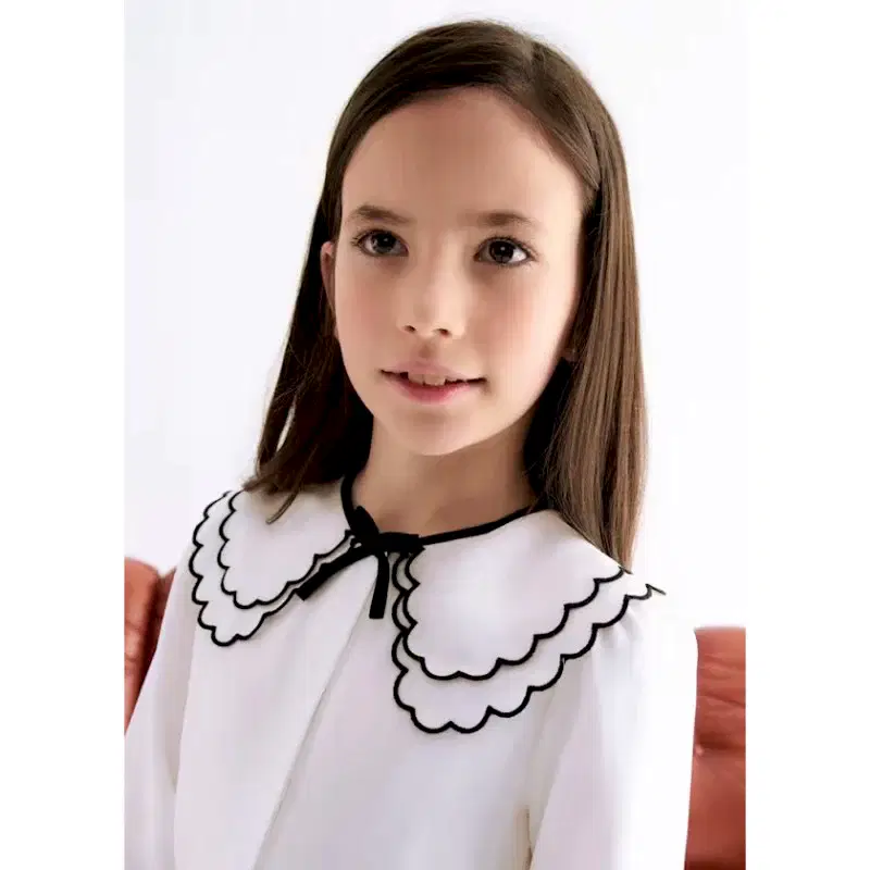 Abel & Lula Kışlık Kız Uzun Kol Bluz Ekru