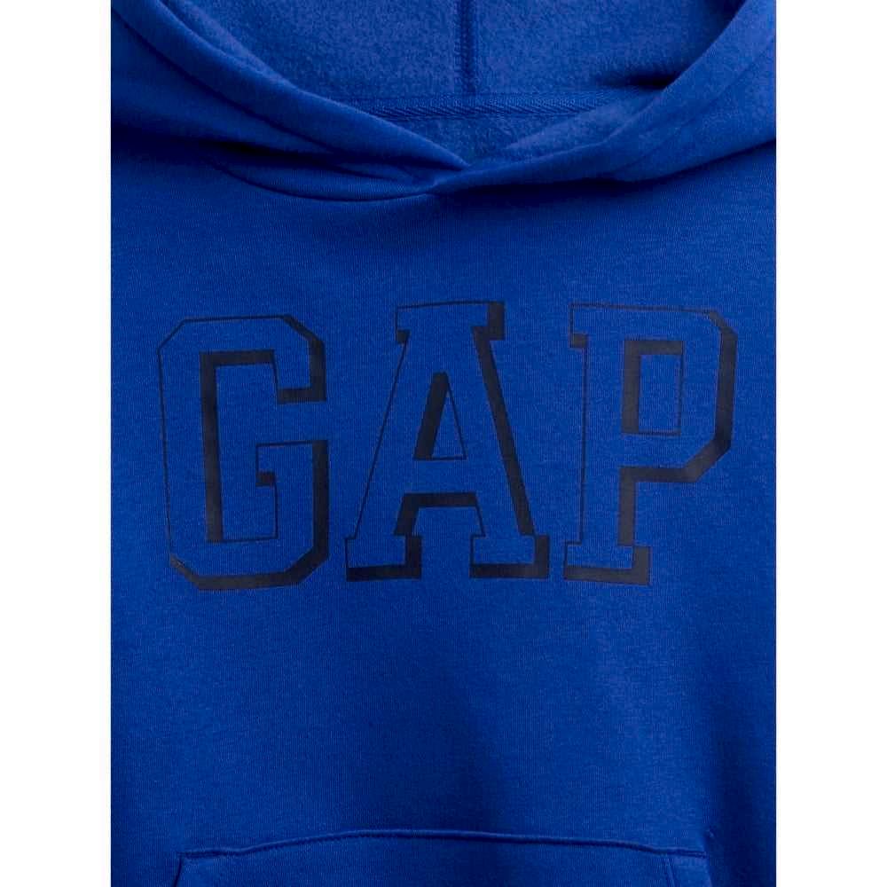 GAP Logolu Kışlık Erkek Çocuk Kapüşonlu Sweatshirt Mavi