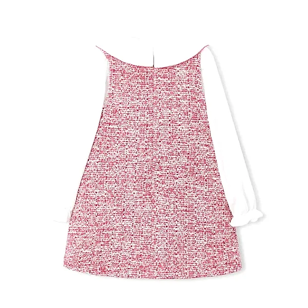 Mayoral Kışlık Kız Bluz Elbise Set Kırmızı