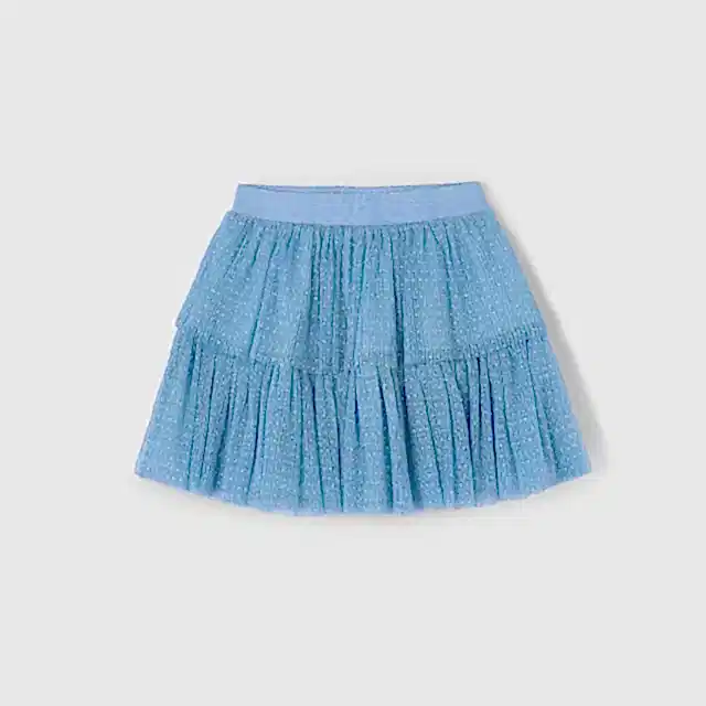 Mayoral Kışlık Kız Tül Etek Mavi