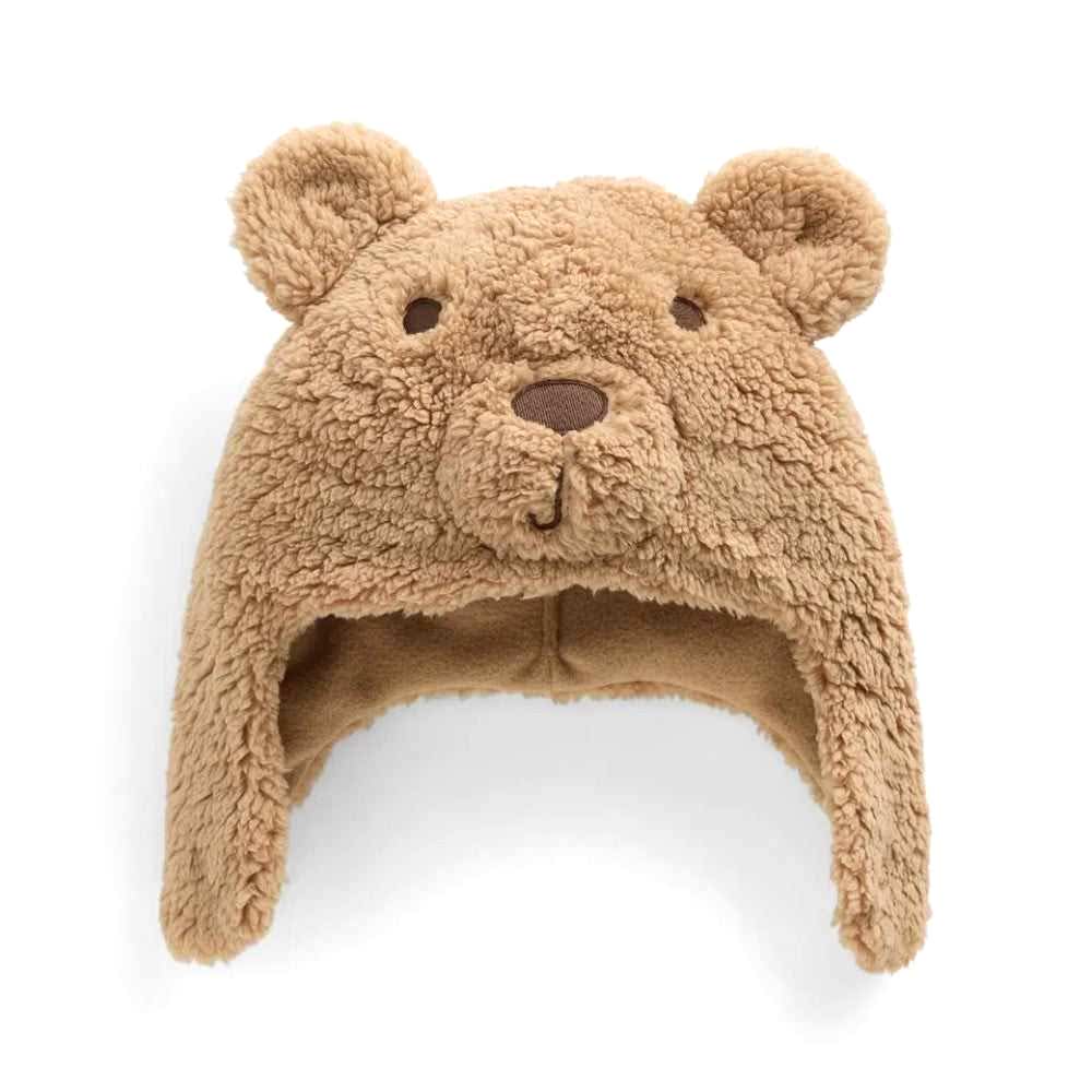 GAP Peluş Kulaklı Şapka Kahverengi