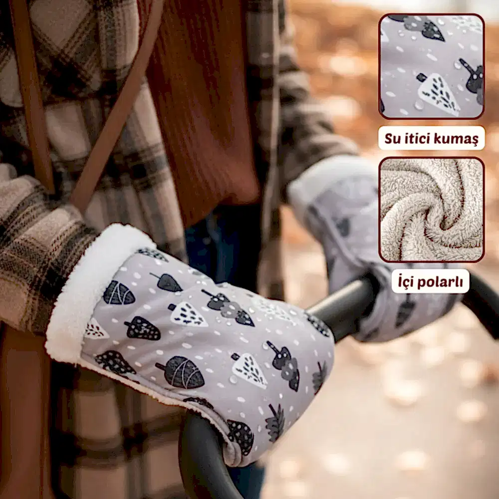 Mama Yoyo Welsoftlu Anne Puset Eldiveni - Ağaç Desenli