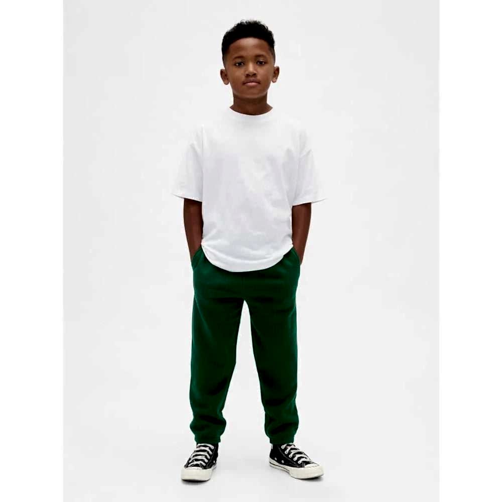 GAP Logolu Kışlık Erkek Çocuk Relaxed Eşofman Altı Yeşil