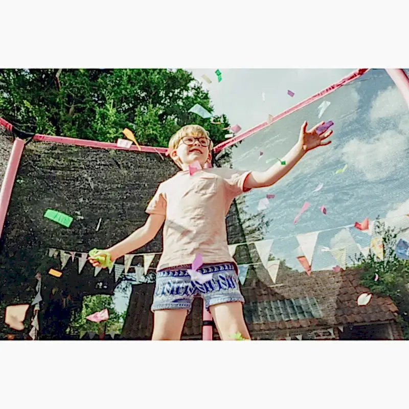 Plum File Korumalı Trambolin - 7 ft - Pembe