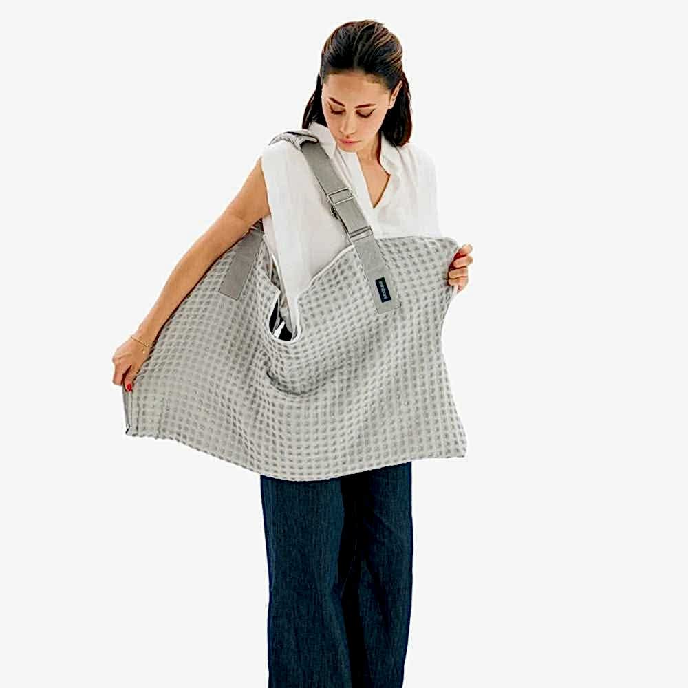 Miniboni Mininest Bebek Taşıma Çantası Gri