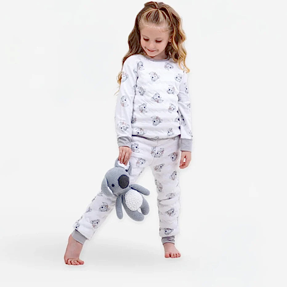 Kidzee Koala Zee Pijama Takımı 1.5 Tog Beyaz