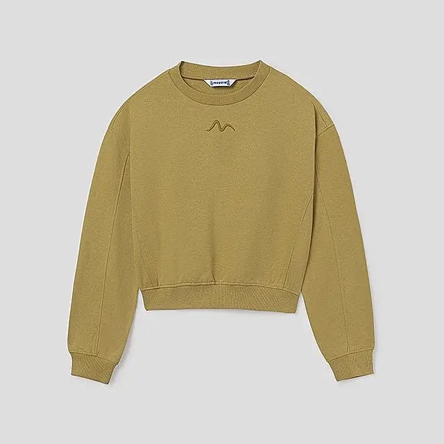 Mayoral Kışlık Kız Uzun Kol Sweatshirt Yeşil