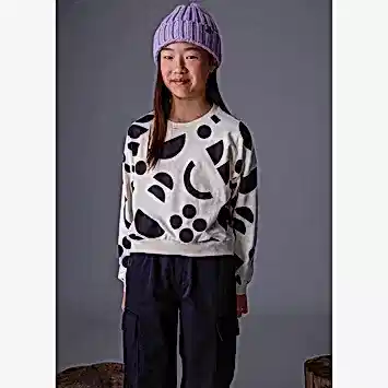 Mayoral Kışlık Kız Uzun Kol Sweatshirt Ekru