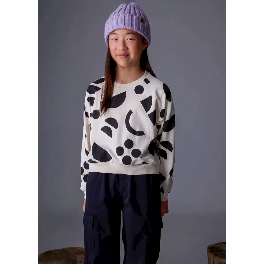 Mayoral Kışlık Kız Uzun Kol Sweatshirt Ekru