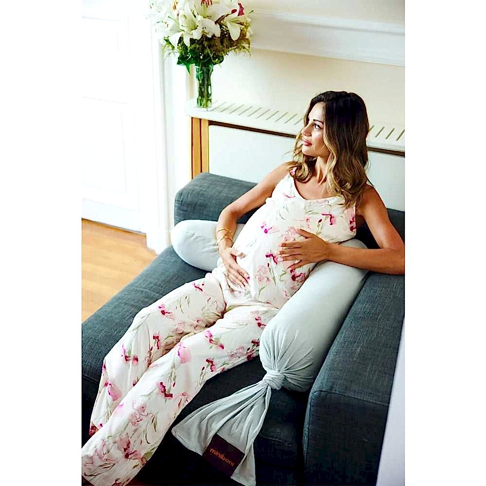 Miniboni Hamile Destek Ve Emzirme Minderi Gri