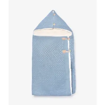 Mayoral Kışlık Bebek Örme Kürklü Kundak Battaniye Mavi