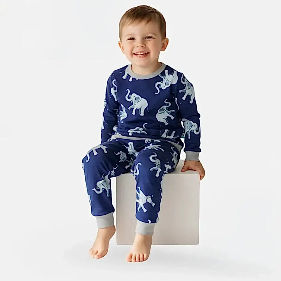 Kidzee Elephant Zee Pijama Takımı 1.5 Tog Lacivert