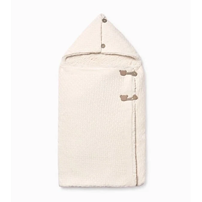Mayoral Kışlık Bebek Örme Kürklü Kundak Battaniye Ekru