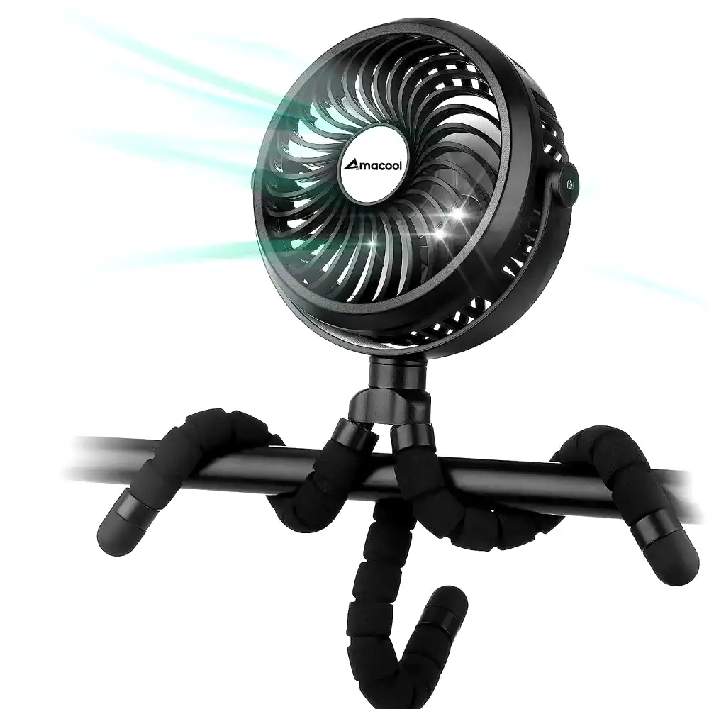 Amacool D07 2600 mAh Bebekler İçin USB Şarjlı Ahtapot Fan