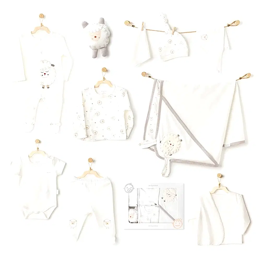 Andywawa Bebek 10'lu Hastane Çıkış Seti- Tinny Ships Ekru