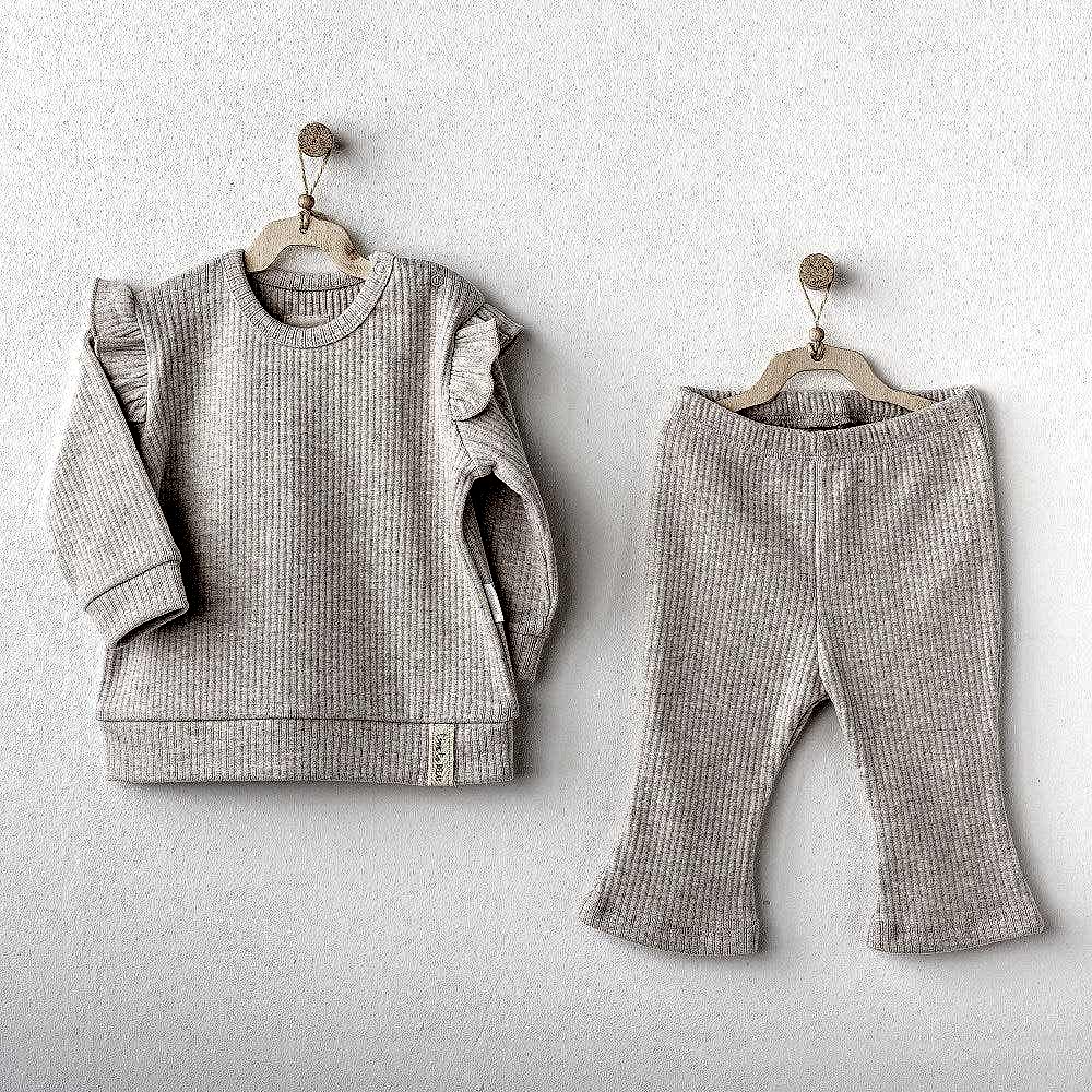 Andywawa Kışlık Kız Bebek Takım 2'li Set Bej