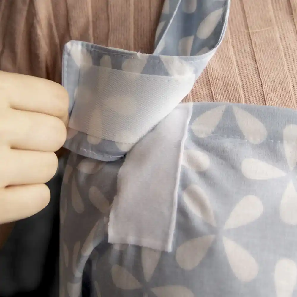 Babyjem Büyük Cepli Anne Emzirme Önlüğü Mavi