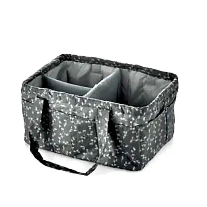 BabyJem Katlamalı Anne & Bebek Organizer Gri Çiçek STD