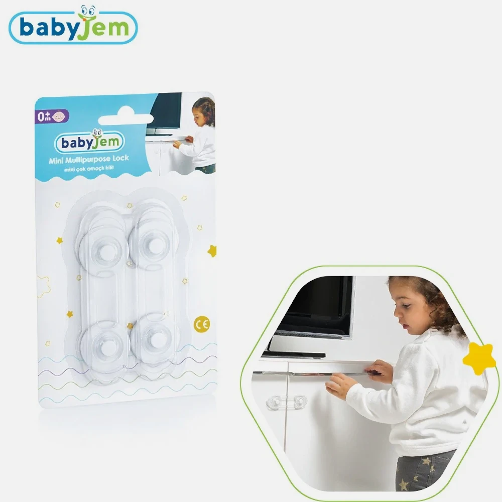 BabyJem Mini Çok Amaçlı Kilit 2 Adet STD