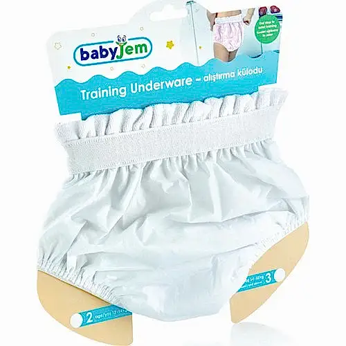 BabyJem Soft Alıştırma Külodu Beyaz 2 Yaş Beyaz