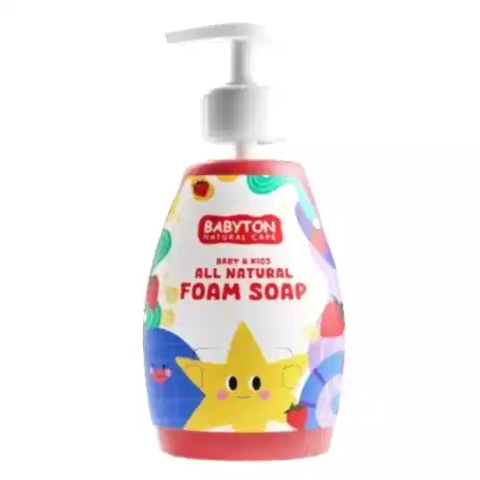 Babyton Bebek ve Çocuklar İçin Doğal Köpük Sabun Çilekli - 350 ml
