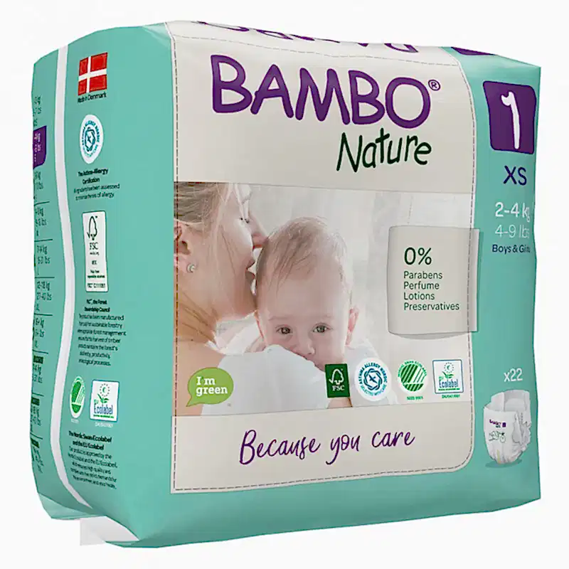 Bambo Nature No:1 Bebek Bezi 2-4 kg (22 Adet) STD