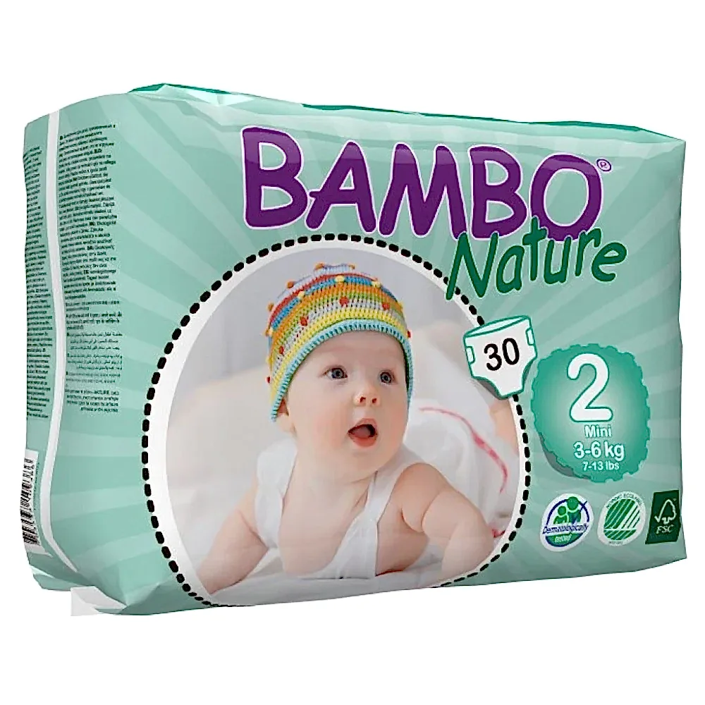 Bambo Nature No:2 Bebek Bezi 3-6 kg (30 Adet) STD