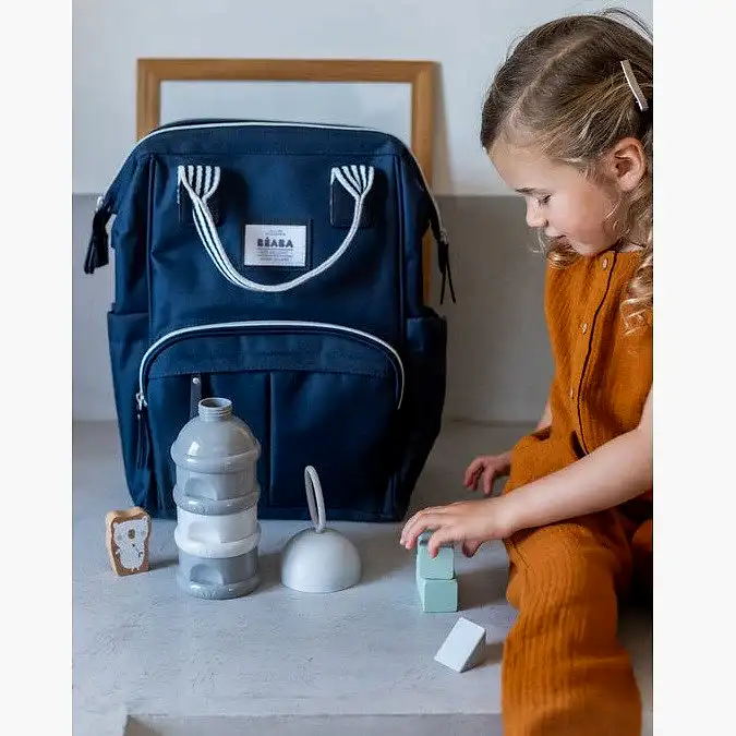 Beaba 3 Katmanlı Süt Tozu Kutusu Ve Atıştırmalık Kabı (Light/Dark Mist)