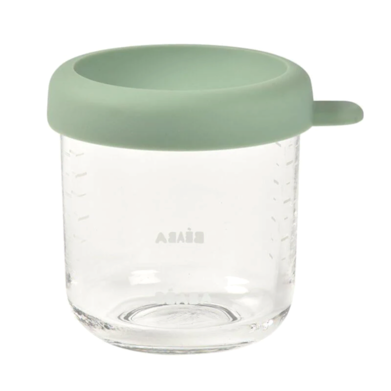 Beaba Bebek Cam Mama Saklama Kavanozu 250 Ml, Sage Green