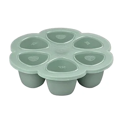 Beaba Silikon 6Lı Sıcak & Soğuk Saklama Kabı Sage Green 6 X 150Ml