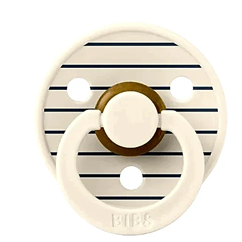 Bibs Studio Bebek Doğal Kauçuk Emzik Steel Blue 0-6 Ay Krem