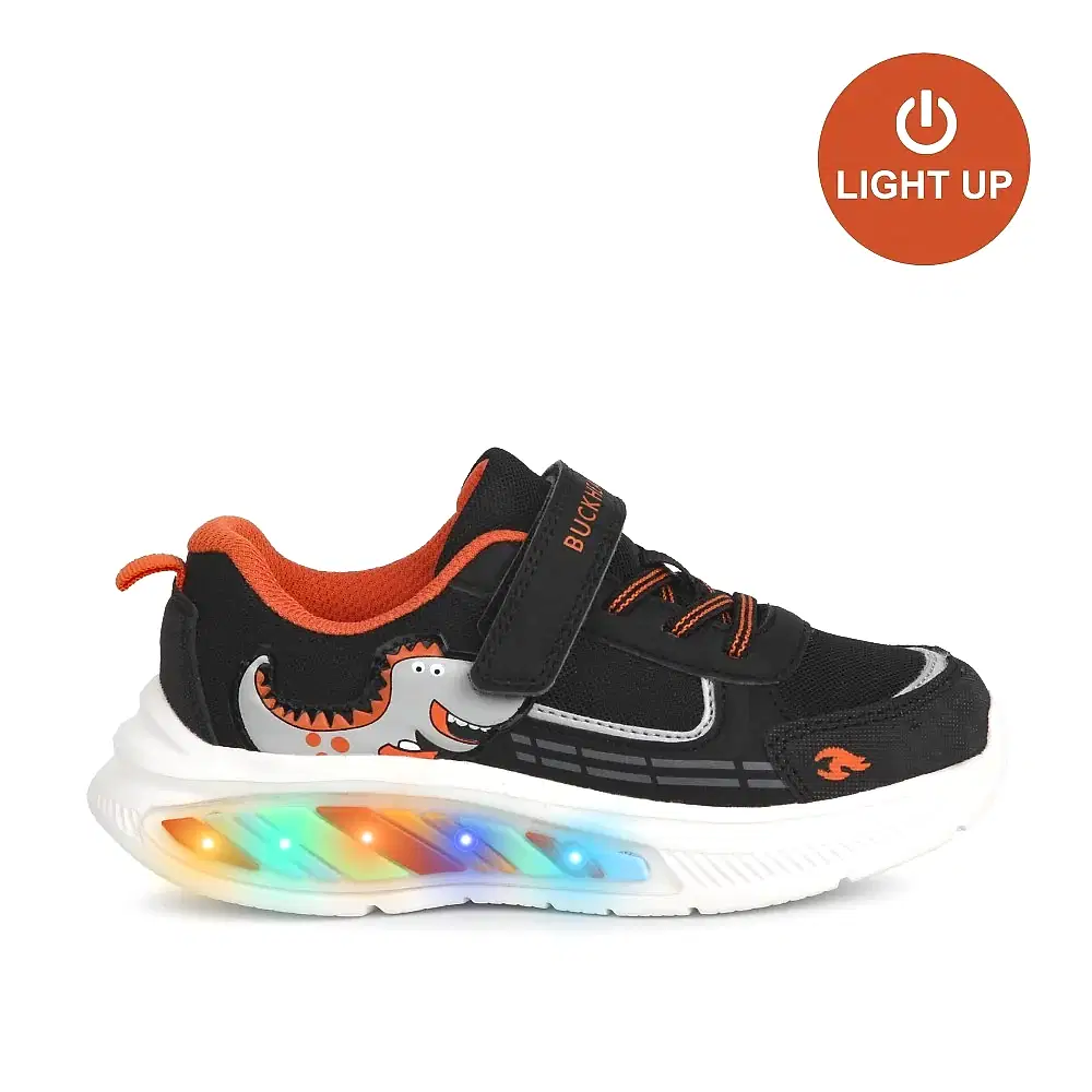 Buckhead Rex Erkek Çocuk Işıklı Spor Ayakkabı Siyah