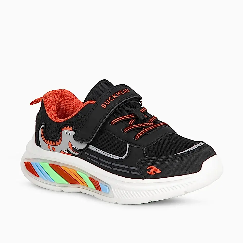Buckhead Rex Erkek Çocuk Işıklı Spor Ayakkabı Siyah