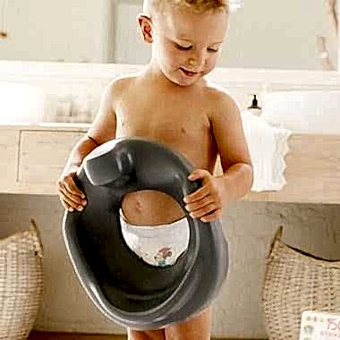 Bumbo Toilet Trainer- Tuvalet Adaptörü (Cool Grey)